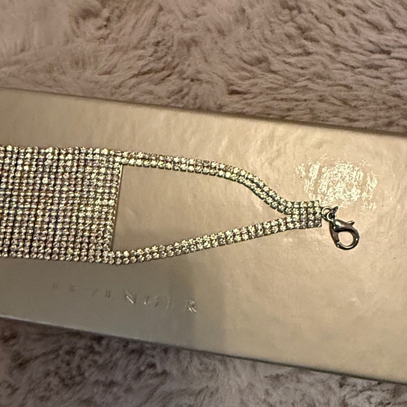 Silver Rhinestone Choker - Picture 3 of 3